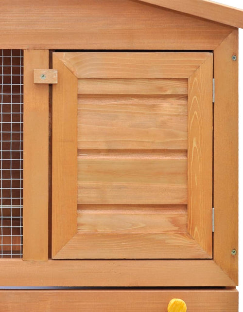 Încărcați imaginea în vizualizatorul Galerie, Cușcă de exterior iepuri cușcă adăpost animale mici 3 uși lemn Lando - Lando
