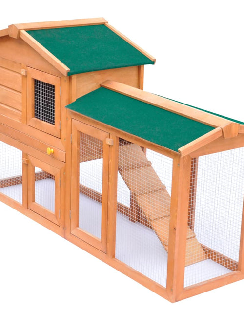 Încărcați imaginea în vizualizatorul Galerie, Cușcă de exterior pentru iepuri cușcă adăpost animale mici, lemn Lando - Lando
