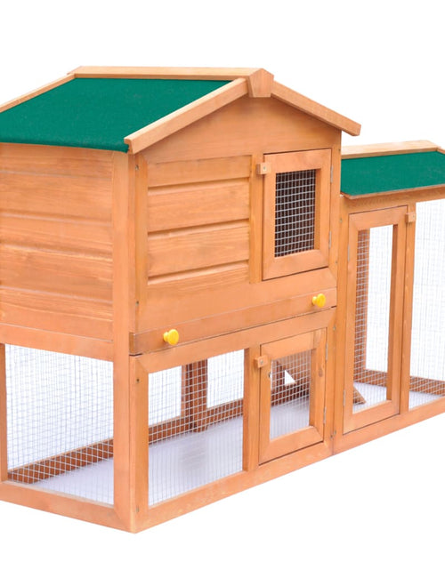 Загрузите изображение в средство просмотра галереи, Cușcă de exterior pentru iepuri cușcă adăpost animale mici, lemn Lando - Lando
