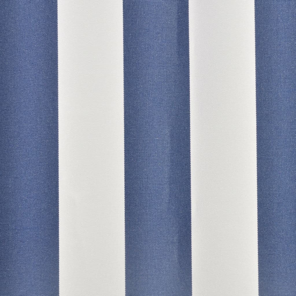 Pânză copertină, albastru & alb, 4x3 m (cadrul nu este inclus) - Lando