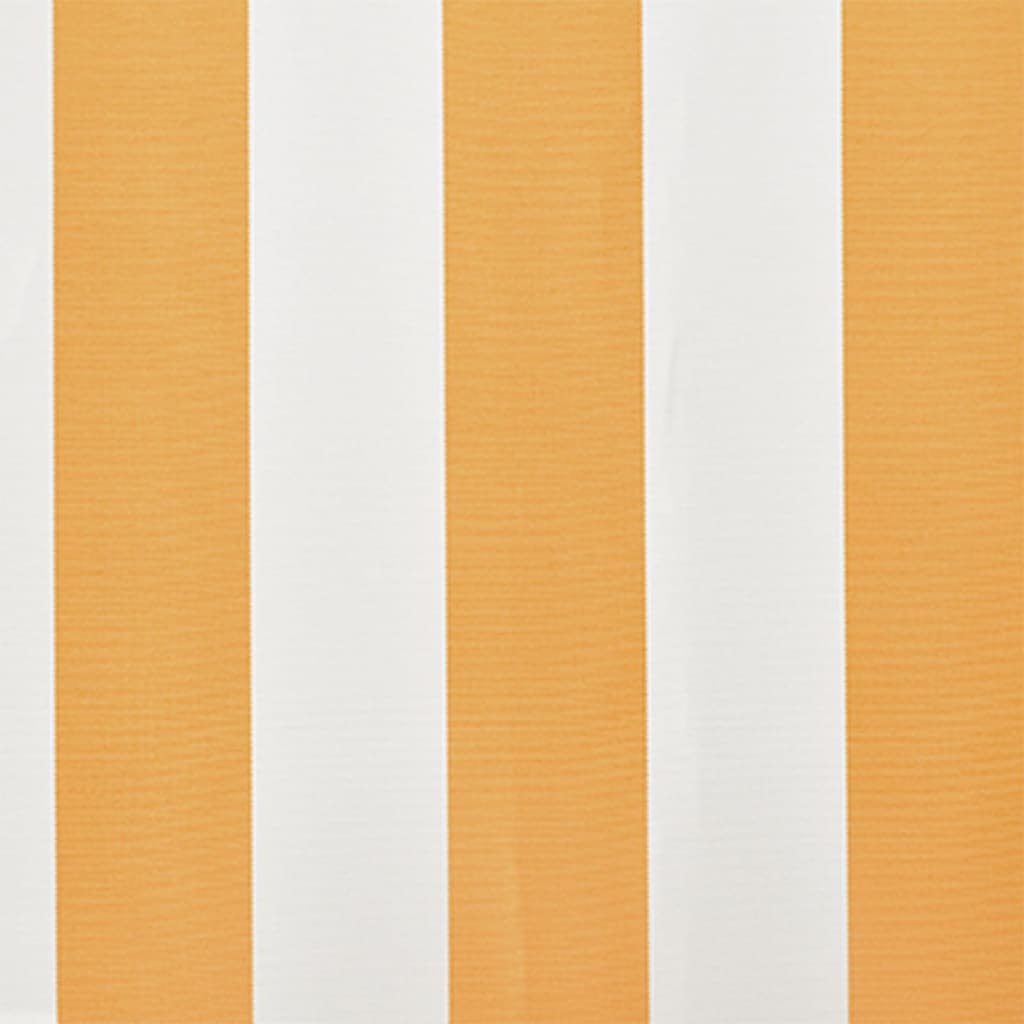 Pânză copertină, galben & alb, 4x3 m (cadrul nu este inclus) - Lando