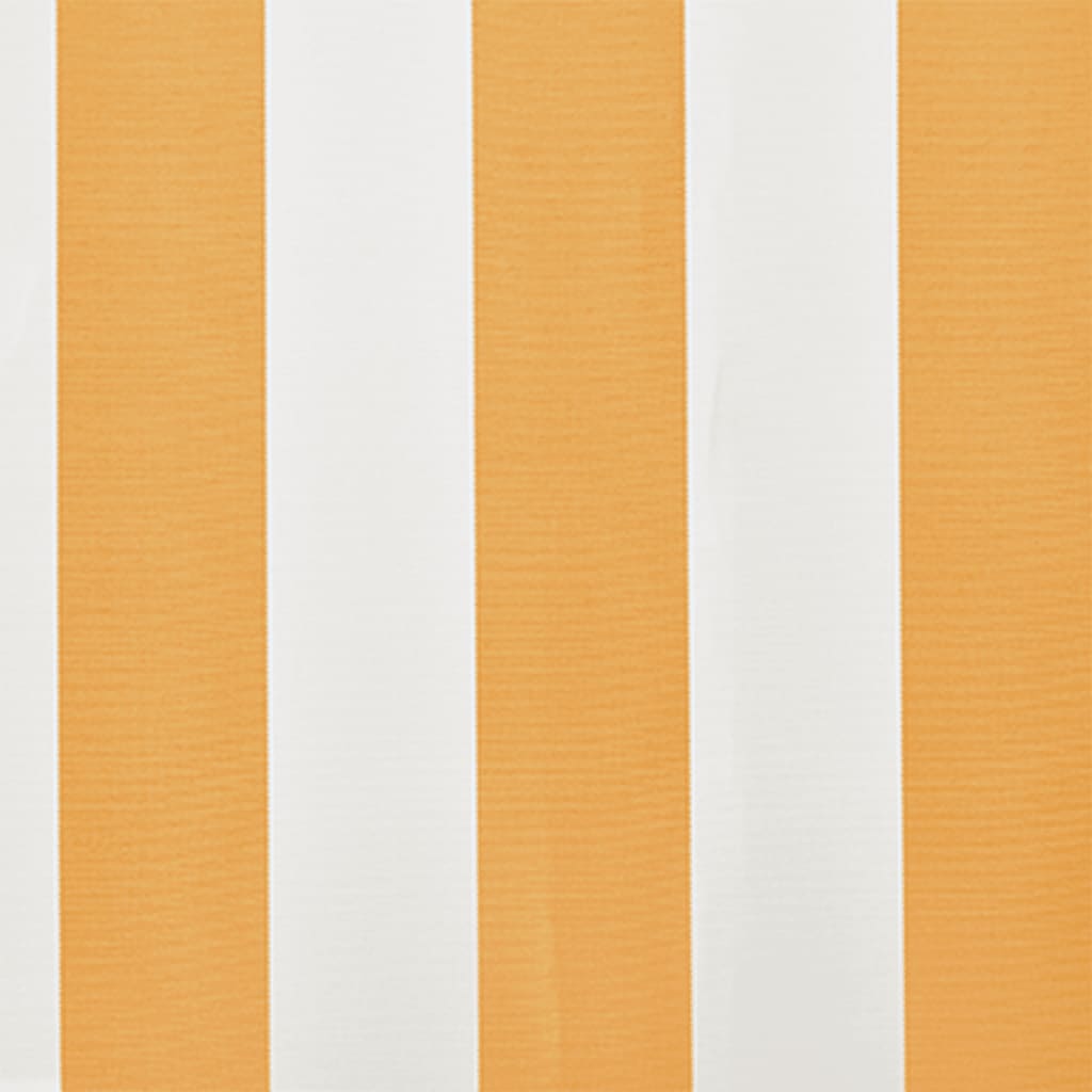 Pânză copertină, galben & alb, 6x3 m (cadrul nu este inclus) - Lando