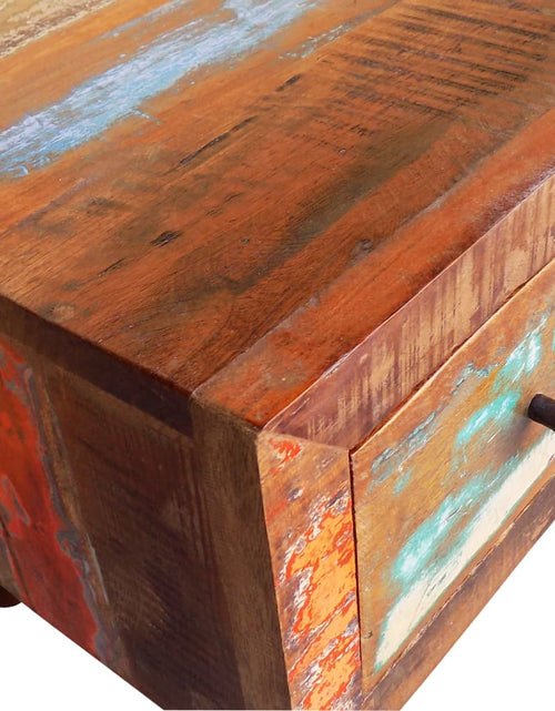 Încărcați imaginea în vizualizatorul Galerie, Măsuță de cafea cu margine curbată, 1 sertar, lemn reciclat Lando - Lando
