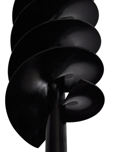 Încărcați imaginea în vizualizatorul Galerie, Burghiu de sol cu mâner, 100 mm, duble spirale, negru, oțel Lando - Lando
