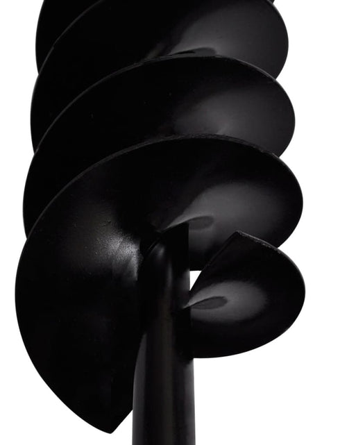 Încărcați imaginea în vizualizatorul Galerie, Burghiu de sol cu mâner, 120 mm, duble spirale, negru, oțel Lando - Lando
