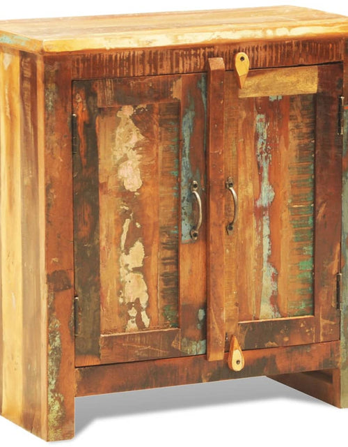 Загрузите изображение в средство просмотра галереи, Dulap din lemn masiv reciclat cu 2 uși, vintage - Lando
