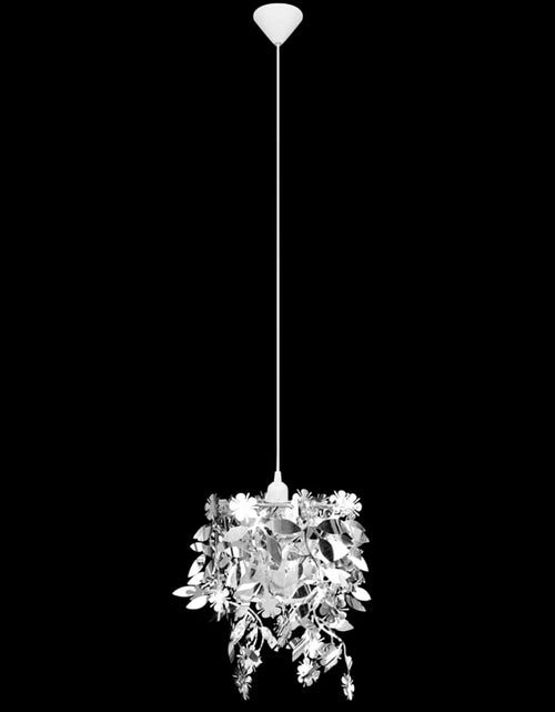 Încărcați imaginea în vizualizatorul Galerie, Lampă tip candelabru, cu frunze strălucitoare, 21,5 x 30 cm, argintiu Lando - Lando
