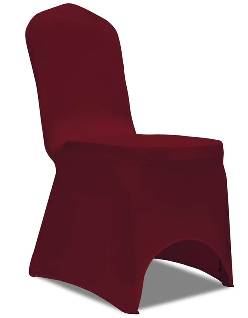 Încărcați imaginea în vizualizatorul Galerie, Husă de scaun elastică, 6 buc., vișiniu - Lando
