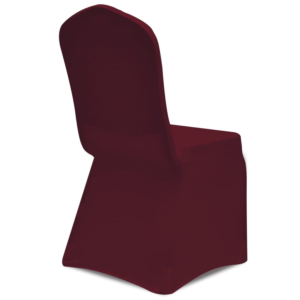 Husă de scaun elastică, 6 buc., vișiniu - Lando