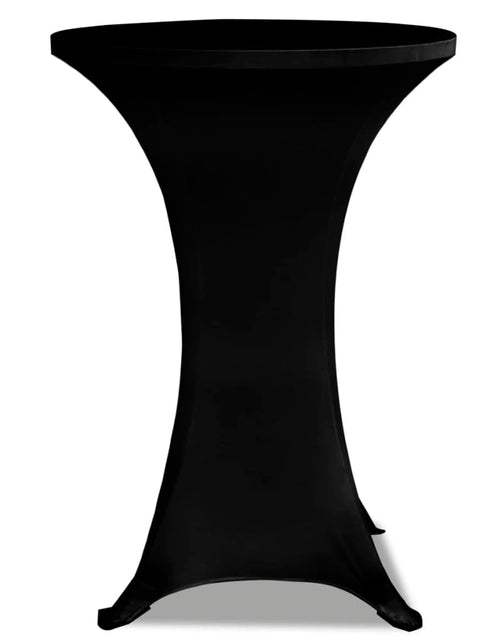 Загрузите изображение в средство просмотра галереи, Husă de masă cu picior Ø60 cm, 2 buc., negru, elastic - Lando
