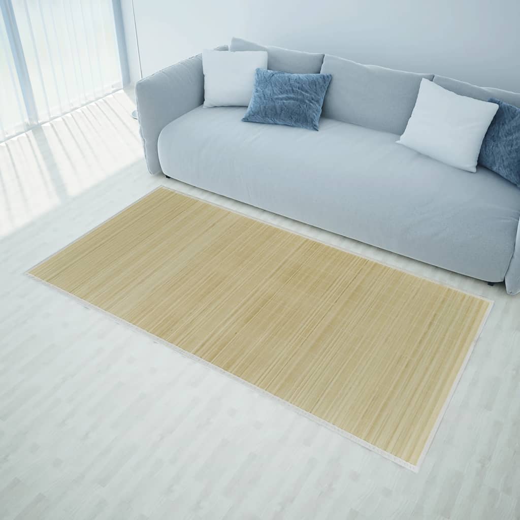 Covor dreptunghiular din bambus natural 120 x 180 cm Lando - Lando