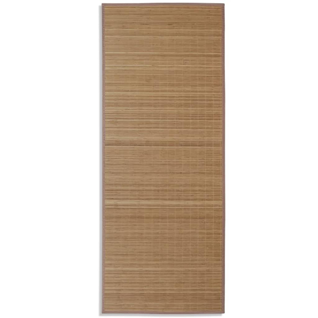 Covor dreptunghiular din bambus natural, 80 x 200 cm - Lando