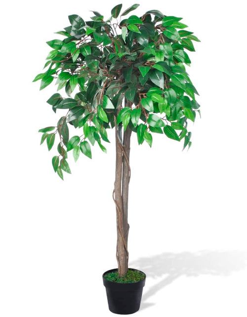 Încărcați imaginea în vizualizatorul Galerie, Planta artificială, arbore de ficus, cu ghiveci, 110 cm - Lando
