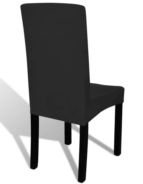 Încărcați imaginea în vizualizatorul Galerie, Huse de scaun elastice drepte, 6 buc., negru Lando - Lando
