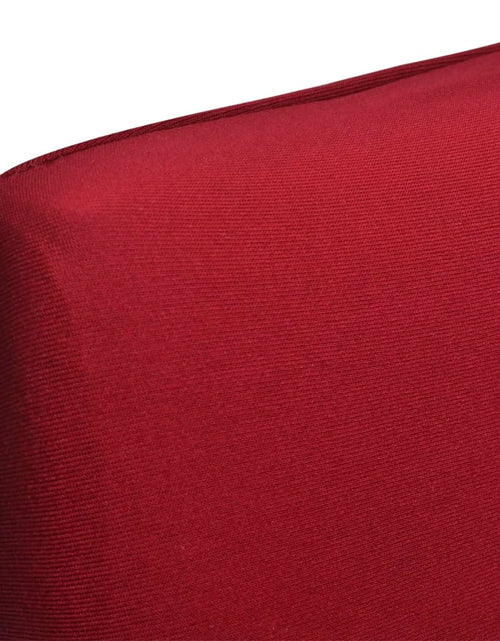 Încărcați imaginea în vizualizatorul Galerie, Huse de scaun elastice drepte, 6 buc., roșu bordo Lando - Lando
