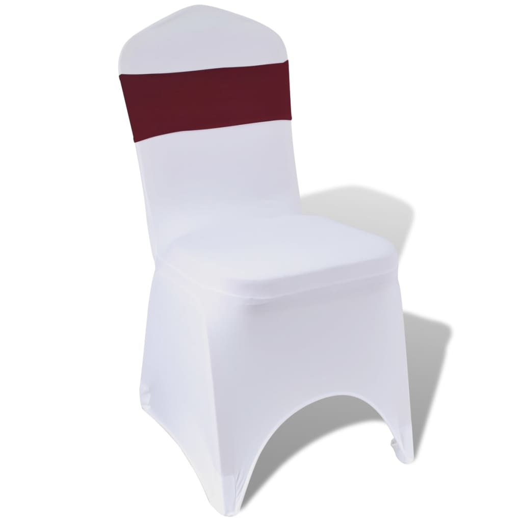 Fundă elastică decorativă scaun, cataramă diamante, bordo, 25 buc. Lando - Lando