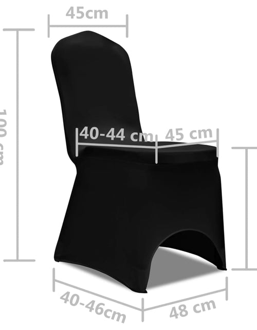 Încărcați imaginea în vizualizatorul Galerie, Husă de scaun elastică, 50 buc., negru Lando - Lando
