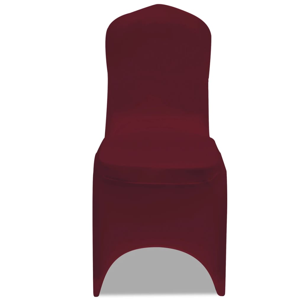 Husă de scaun elastică, 50 buc., roșu bordo - Lando