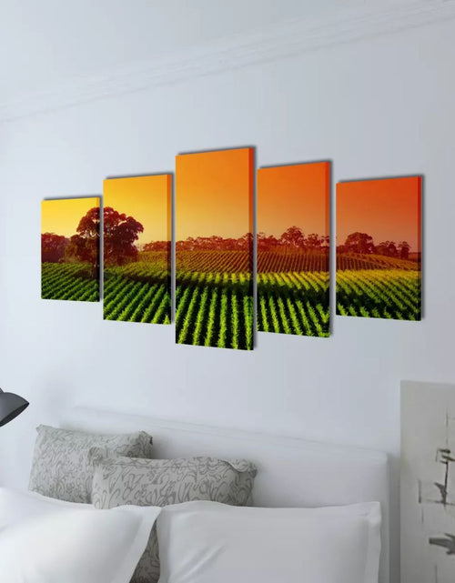 Încărcați imaginea în vizualizatorul Galerie, Set tablouri din pânză cu imprimeu câmpuri 100 x 50 cm Lando - Lando
