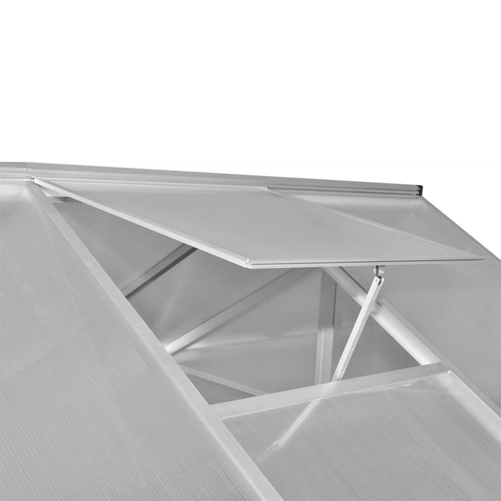 Seră din aluminiu ranforsat cu cadru la bază, 9,025 m² - Lando