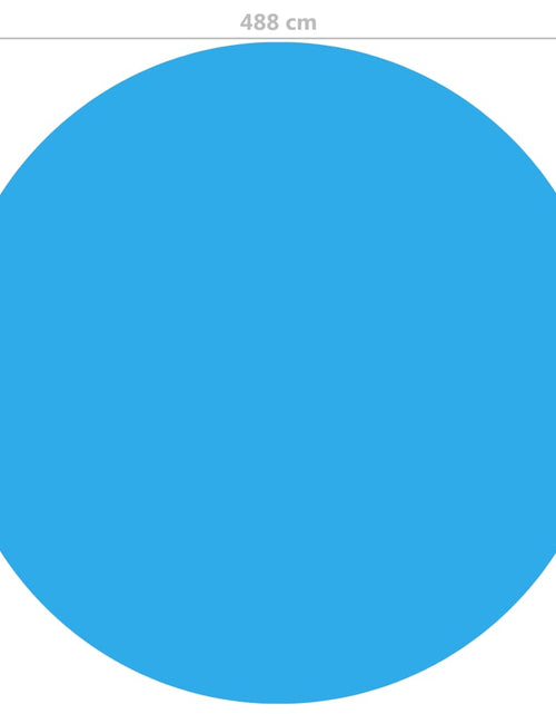 Загрузите изображение в средство просмотра галереи, Folie solară rotundă din PE pentru piscină, 488 cm, albastru Lando - Lando
