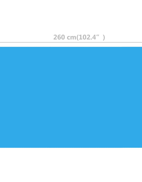 Загрузите изображение в средство просмотра галереи, Prelată pentru piscină dreptunghiulară, 260 x 160 cm, PE albastru Lando - Lando
