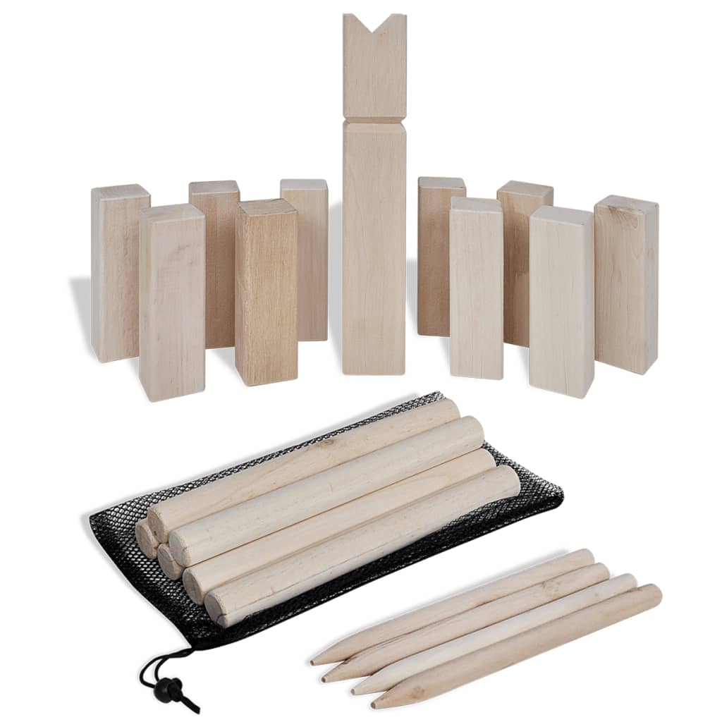 Set de joc Kubb din lemn Lando - Lando