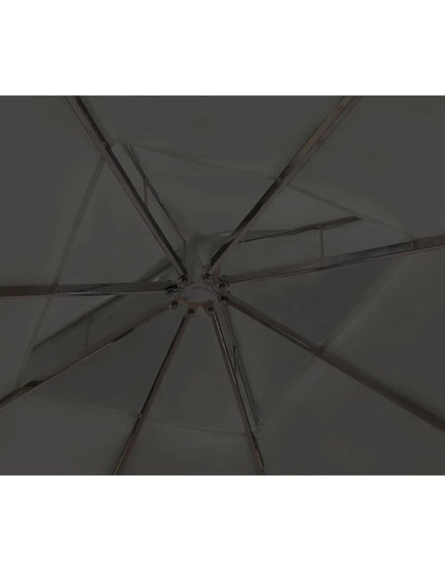 Încărcați imaginea în vizualizatorul Galerie, Pavilion cu acoperiș, gri închis, 3 x 3 m Lando - Lando
