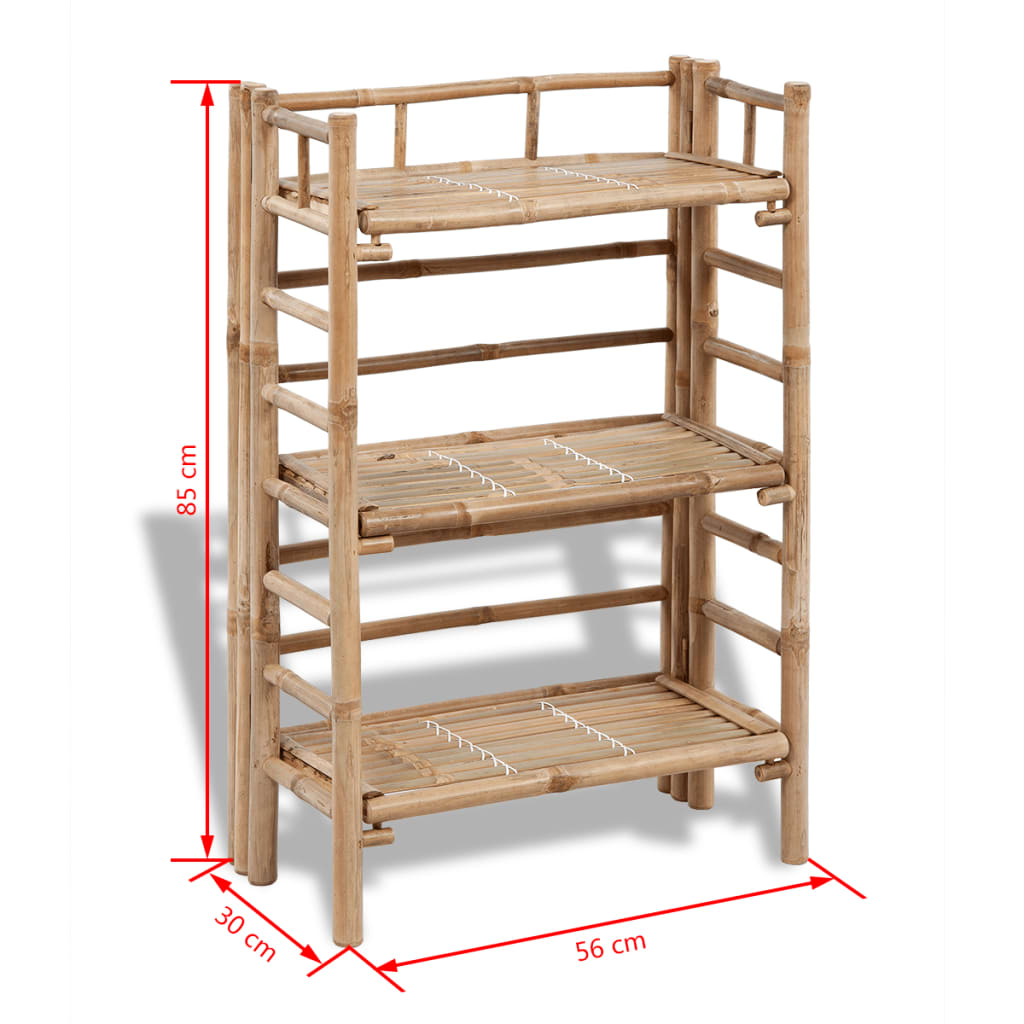 41494 3-tier Bamboo Plant Rack Lando - Lando