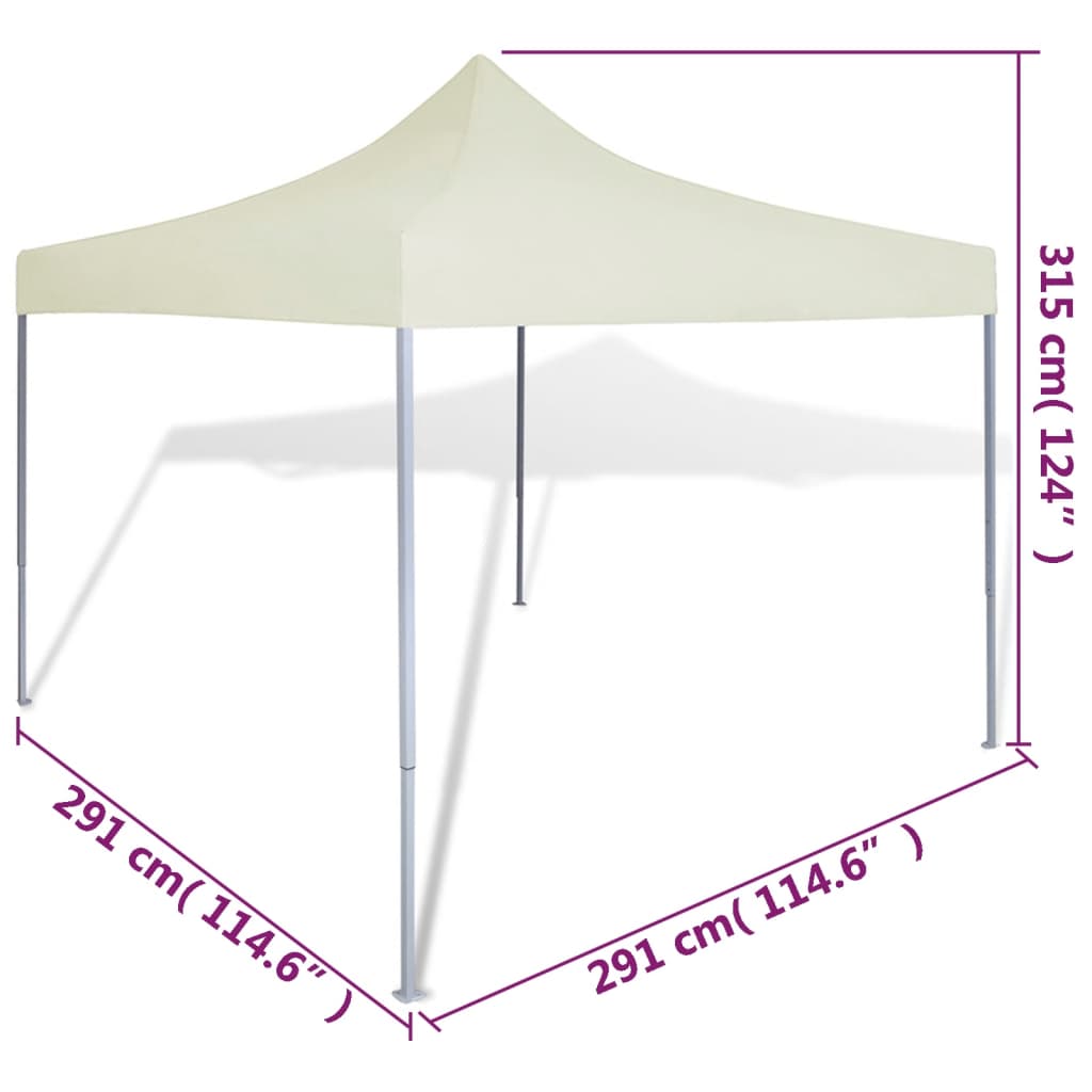 41463 Cream Foldable Tent 3 x 3 m Lando - Lando