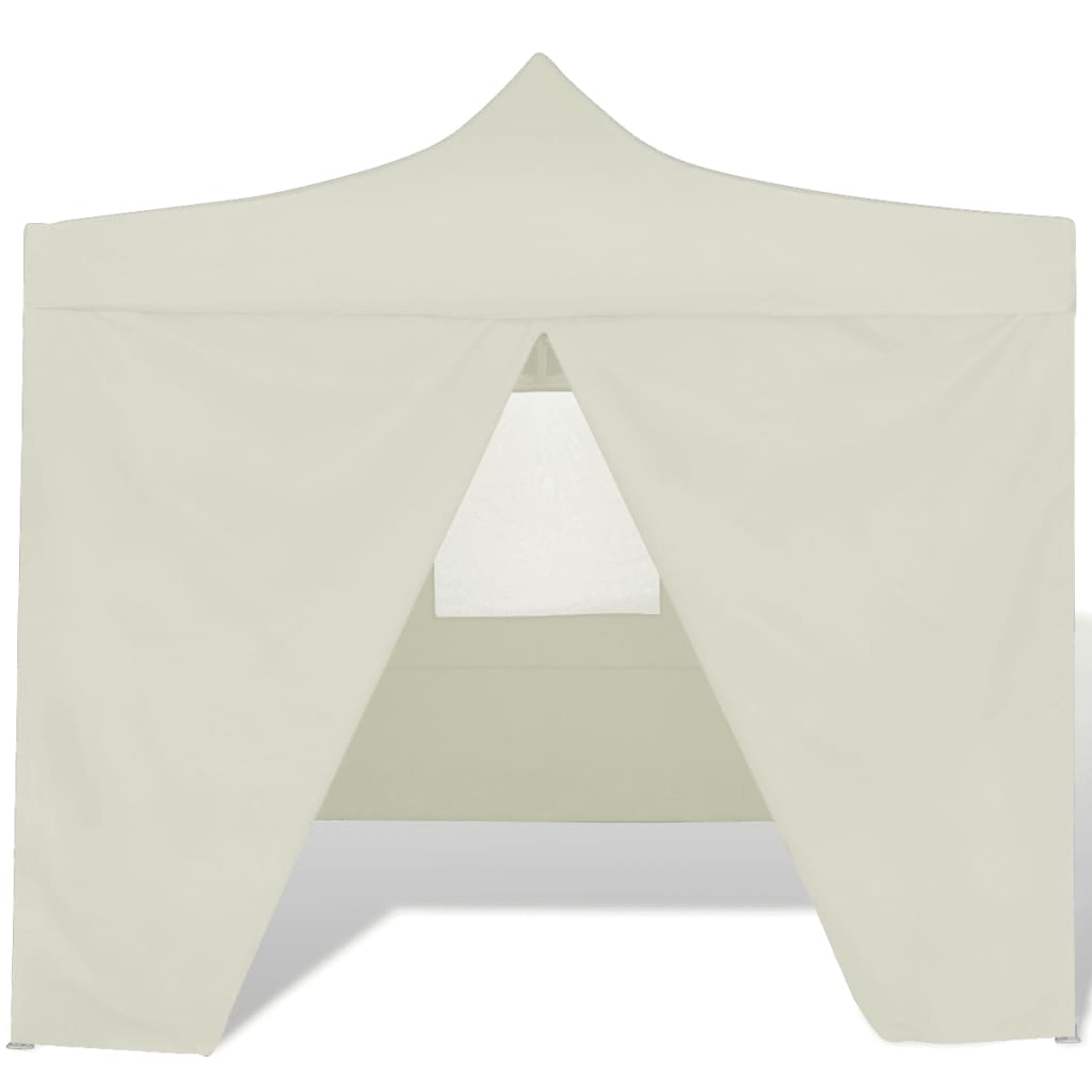 41464 Cream Foldable Tent 3 x 3 m with 4 Walls Lando - Lando