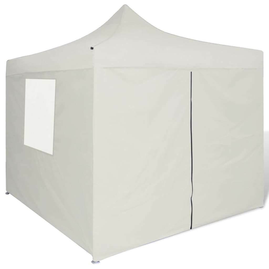 41464 Cream Foldable Tent 3 x 3 m with 4 Walls Lando - Lando