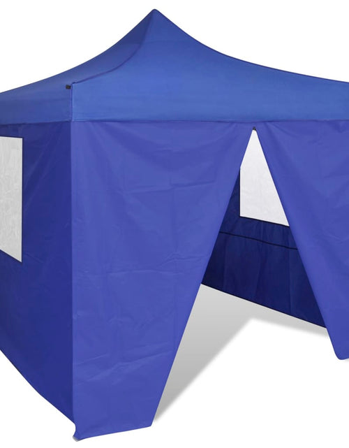 Загрузите изображение в средство просмотра галереи, 41466 Blue Foldable Tent 3 x 3 m with 4 Walls Lando - Lando
