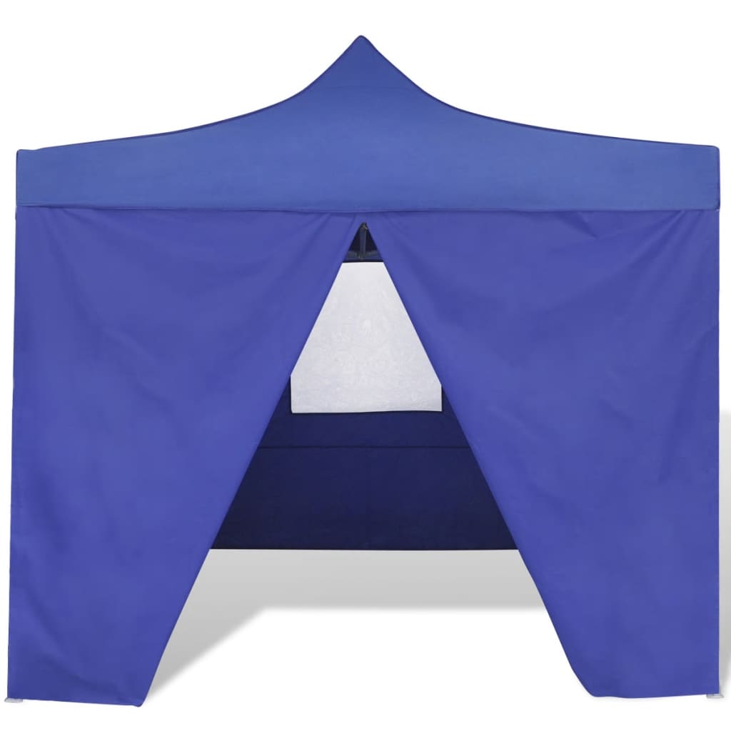 41466 Blue Foldable Tent 3 x 3 m with 4 Walls Lando - Lando