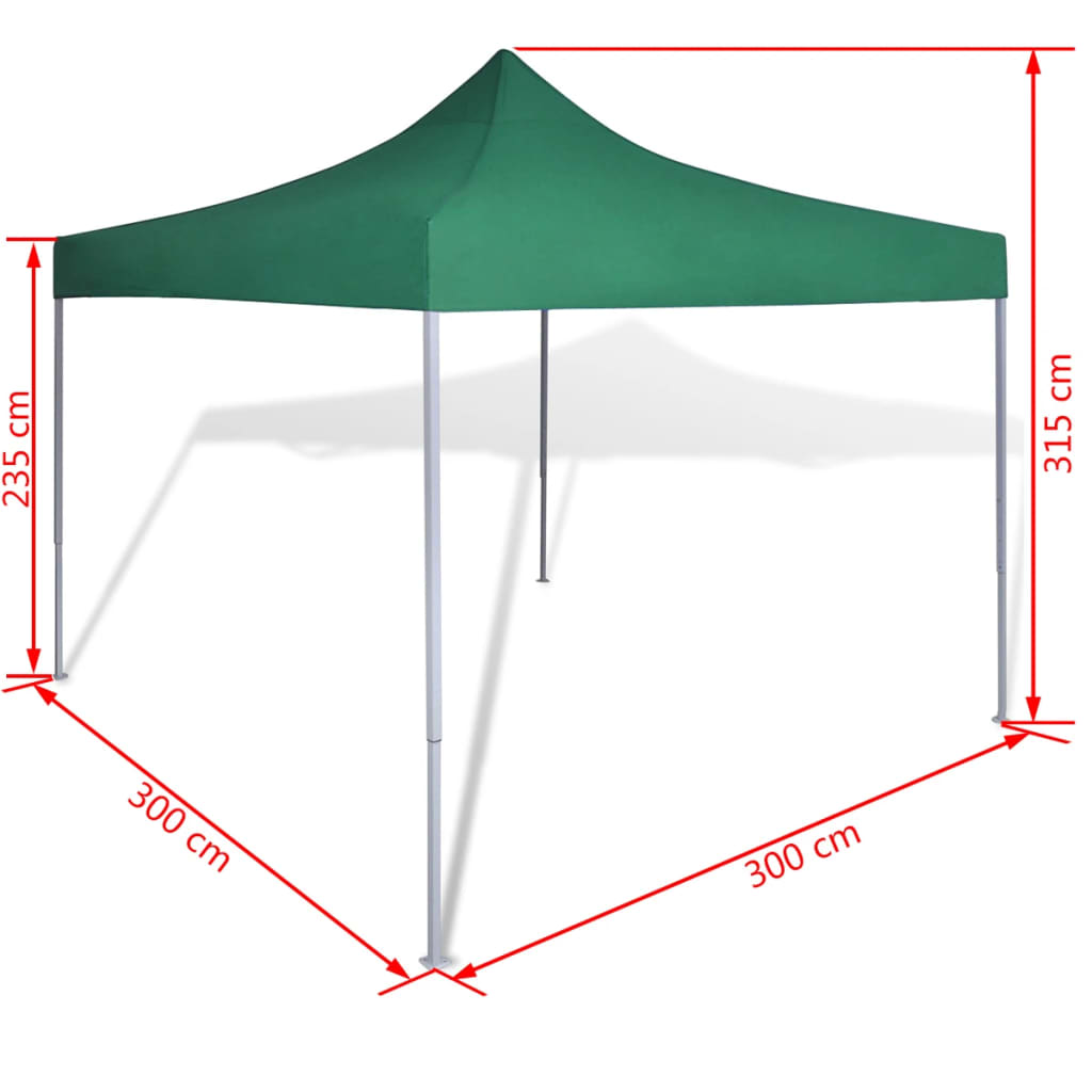 41467 Green Foldable Tent 3 x 3 m Lando - Lando