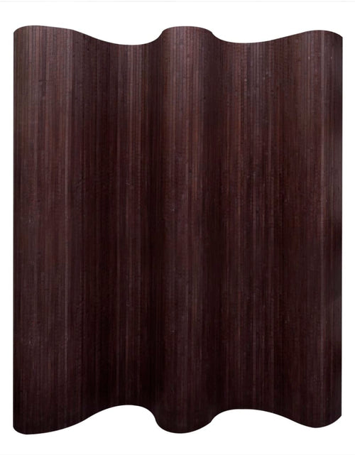 Загрузите изображение в средство просмотра галереи, Paravan de cameră din bambus, maro închis, 250 x 165 cm - Lando
