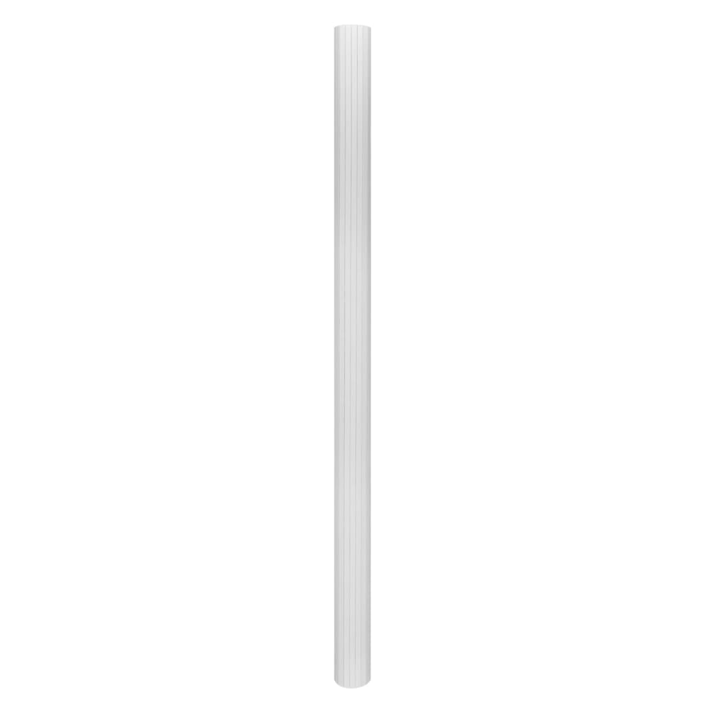 Paravan de cameră, alb, 250 x 165 cm, bambus - Lando