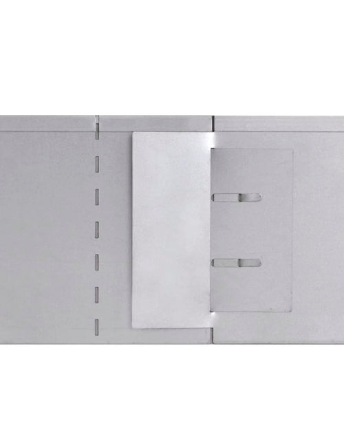 Încărcați imaginea în vizualizatorul Galerie, Set gard gazon plăci flexibile 10 buc. 100x14 cm oțel zincat Lando - Lando
