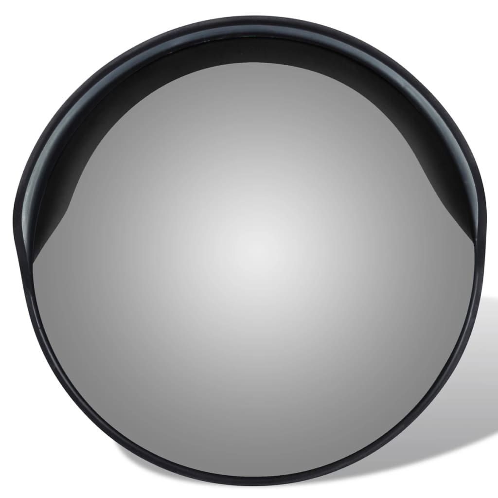 Oglindă de trafic convexă, negru, 30 cm, plastic PC, de exterior Lando - Lando