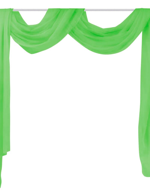 Загрузите изображение в средство просмотра галереи, Draperie transparentă din voal 140 x 600 cm, verde - Lando
