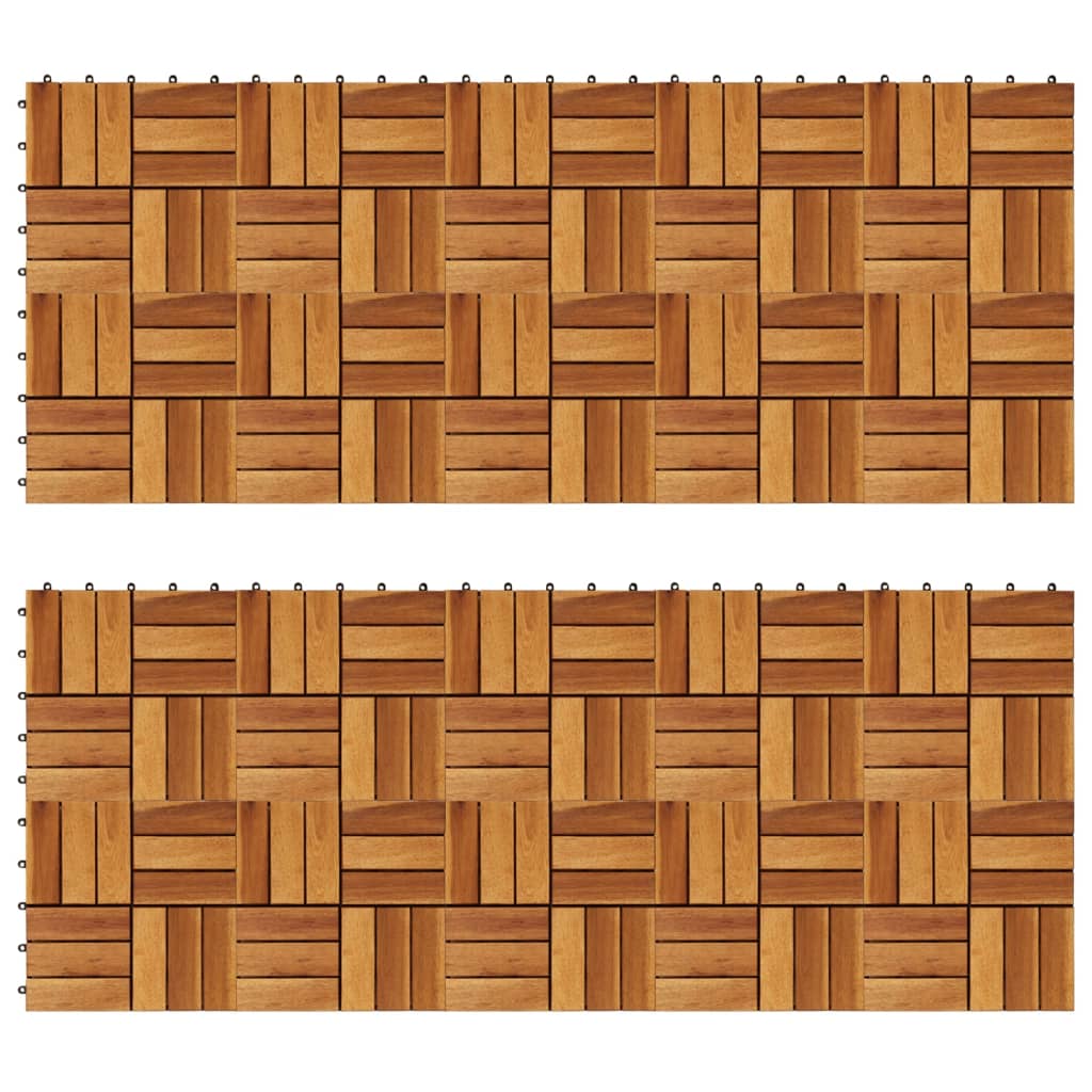 Set dale din lemn de acacia, 30 x 30 cm, 20 buc. - Lando