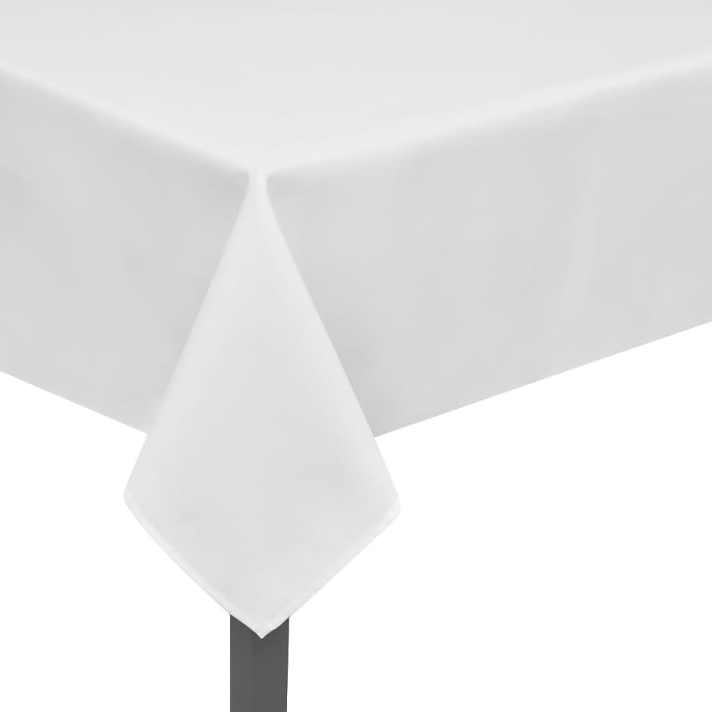 Fețe de masă, 130 x 130 cm, alb, 5 buc. Lando - Lando
