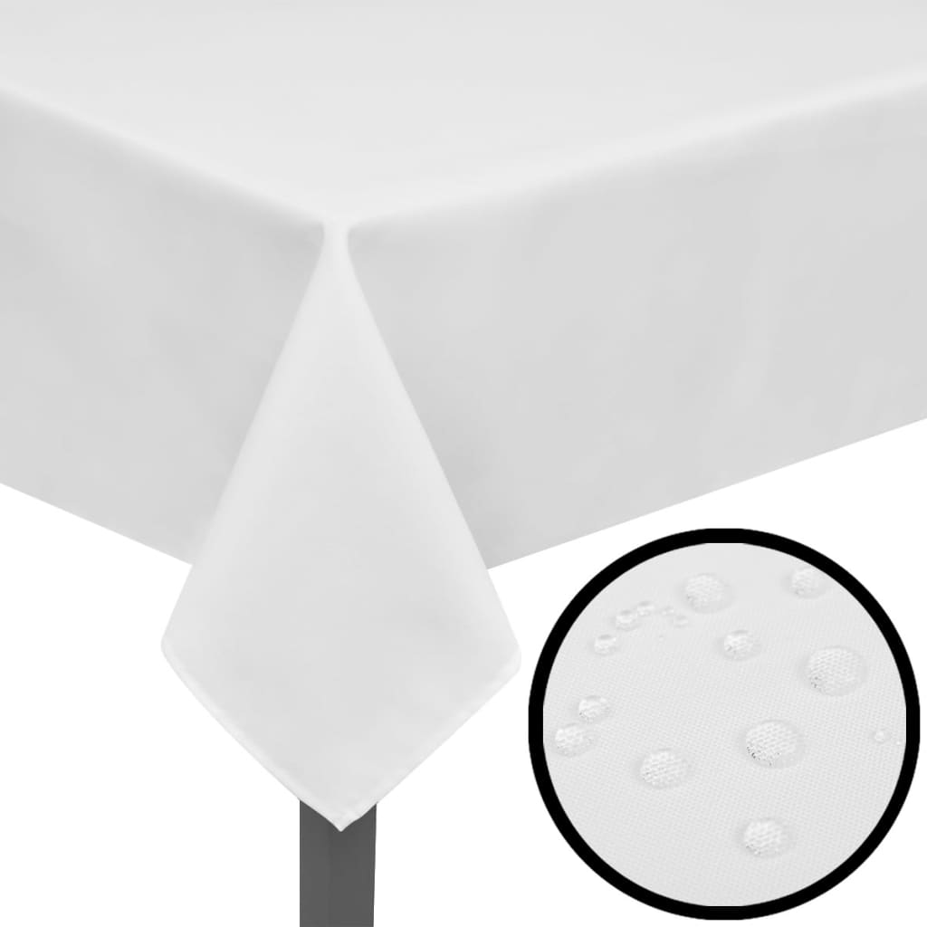Fețe de masă, 190 x 130 cm, alb, 5 buc. Lando - Lando