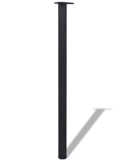 Încărcați imaginea în vizualizatorul Galerie, Picioare de masă reglabile pe înălțime 4 buc., negru, 1100 m Lando - Lando
