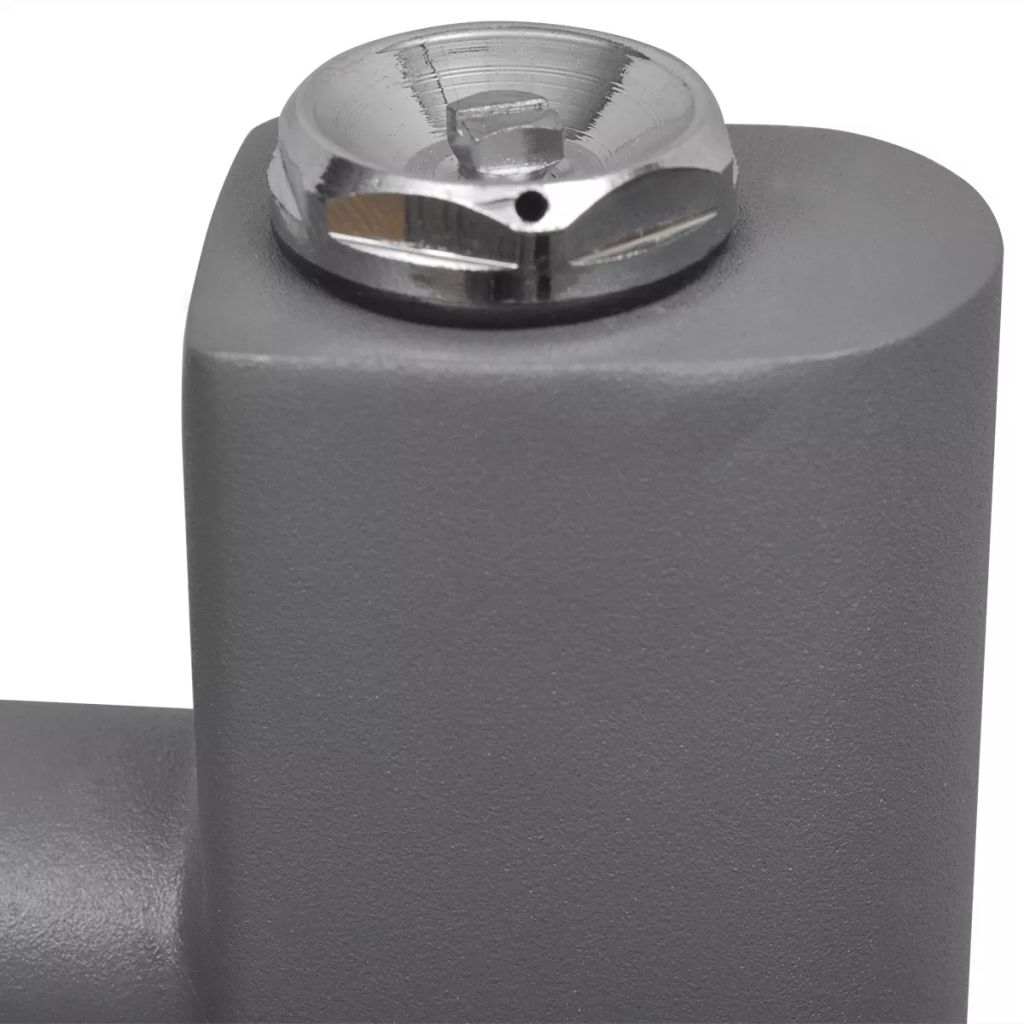 Radiator port-prosop încălzire baie, gri, 480x480 mm, curbat Lando - Lando