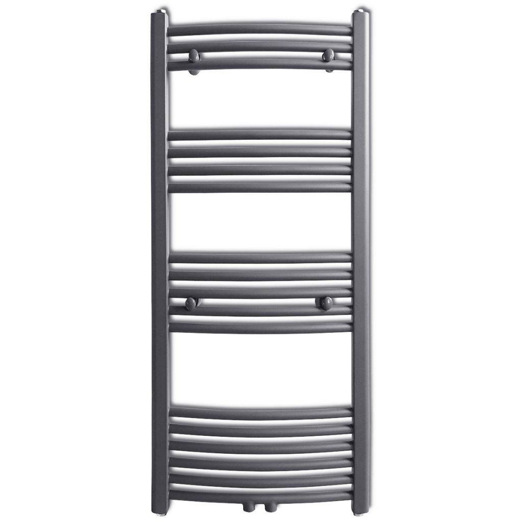 Radiator port-prosop încălzire baie, gri, 500x1160 mm, curbat Lando - Lando