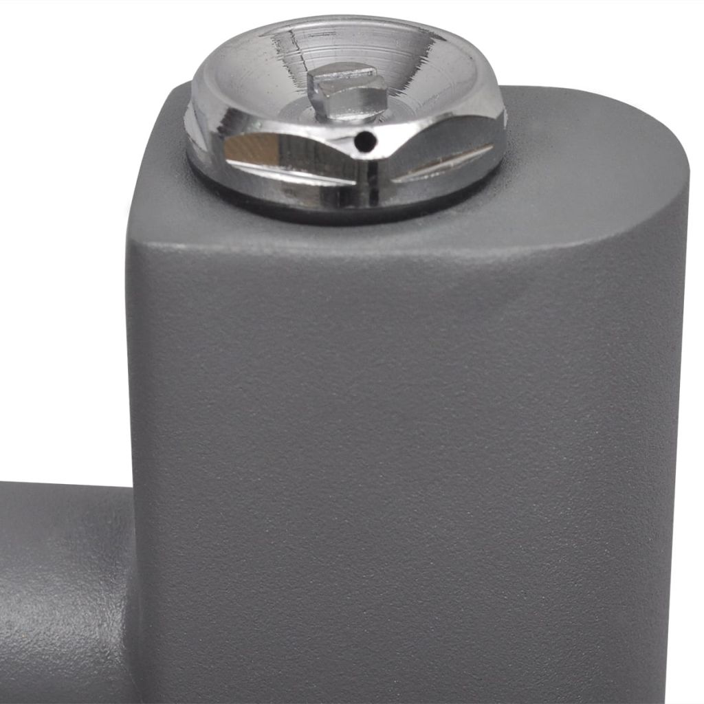Radiator port-prosop încălzire baie, gri, 500x1160 mm, curbat Lando - Lando