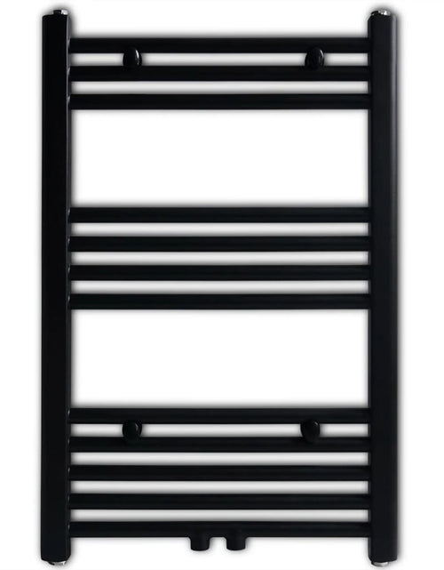 Загрузите изображение в средство просмотра галереи, Radiator port-prosop încălzire centrală baie, drept, 500x764 mm, negru Lando - Lando
