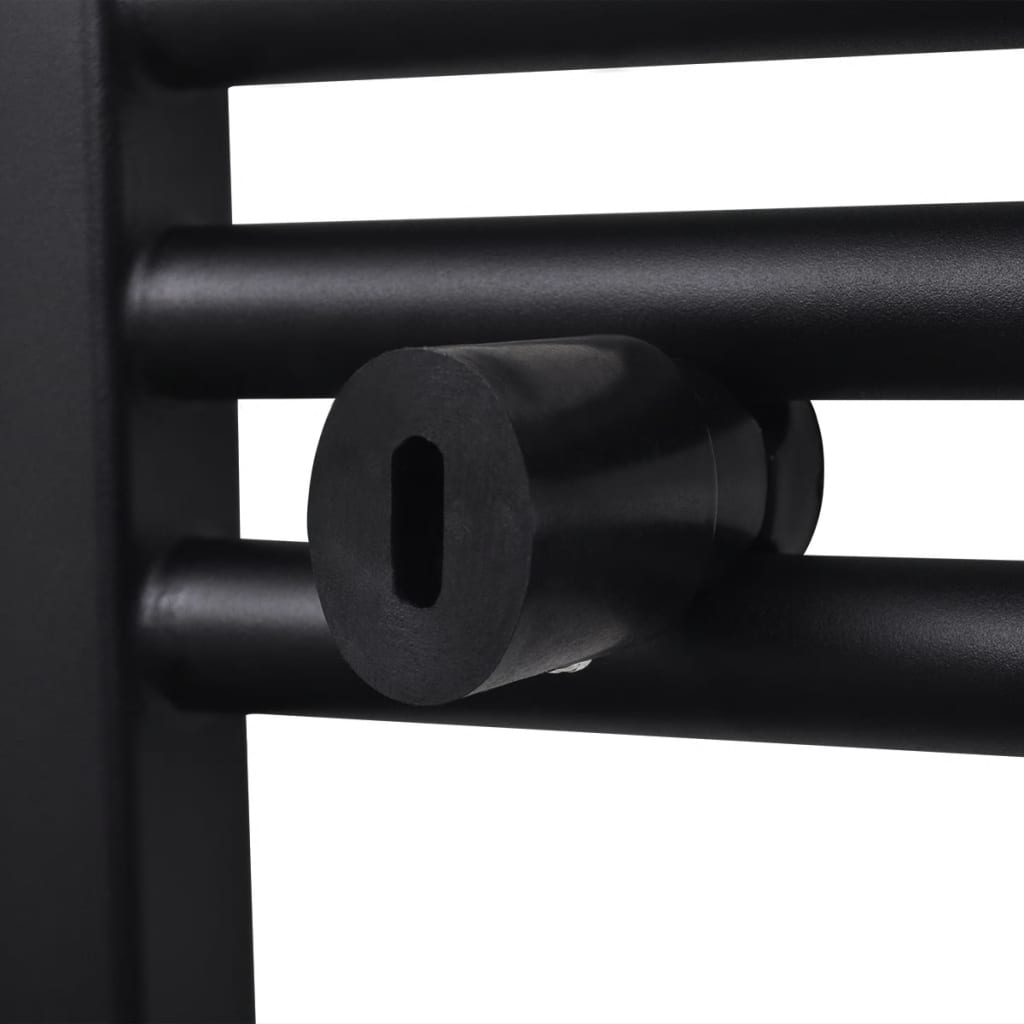 Radiator port-prosop încălzire baie, curbat, 500 x 764 mm, negru Lando - Lando