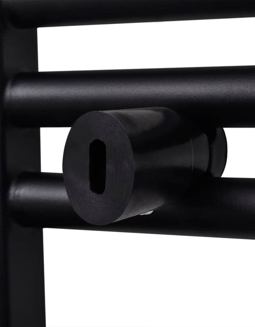 Загрузите изображение в средство просмотра галереи, Radiator port-prosop încălzire centrală, curbat, negru, 500 x 1160 mm Lando - Lando
